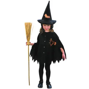 PARTYPRO Déguisement - P'tite Sorcière - Noir - Enfant - Bois - 3 ans et plus pas cher