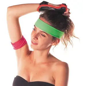 Comparateur de prix : bandeau 80's vert fluo adulte - 888023