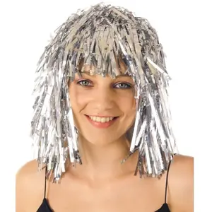 Perruque disco Argent