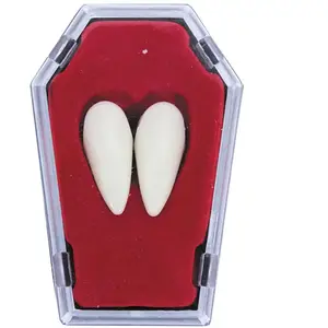 RueDeLaFete Dents de vampire dans cercueil - - - Rouge pas cher