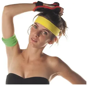 Comparateur de prix : RueDeLaFete Bandeau Années 80 - Jaune 888024