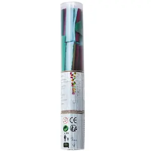 RueDeLaFete Canon à confettis 25CM rectangle, Multicolore pas cher