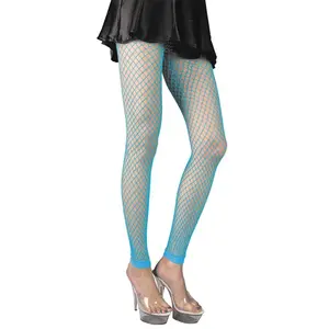Comparateur de prix : LEGGING EN RÉSILLE BLEU FLUO ADULTE