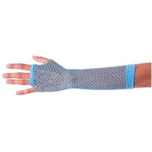 Comparateur de prix : Gants mitaines longues fluo, Bleu
