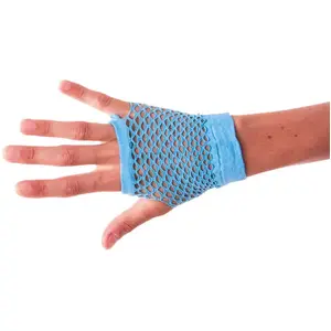 Comparateur de prix : Gants mitaines fluo bleus
