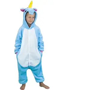 RueDeLaFete Déguisement Kigurumi licorne bleue enfant 7/9 ans pas cher