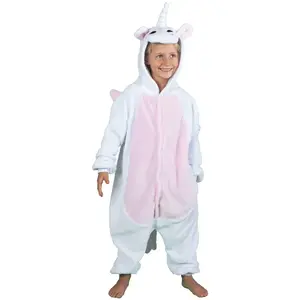 Déguisement Kigurumi licorne blanche/rose enfant 11/14 ans