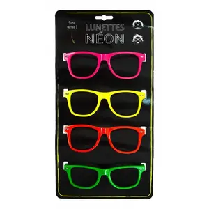 RueDeLaFete LUNETTES NEON SANS VERRE X4 pas cher