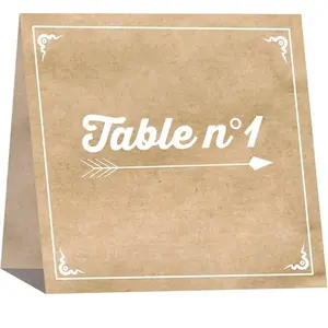 RueDeLaFete Lot de 15 marque-Tables numérotés de 1 à 15 pas cher