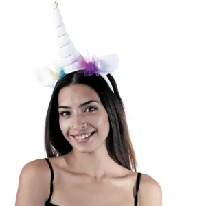 Serre-tête Licorne - PARTY PRO - Adulte Femme - Oreilles et corne en t...
