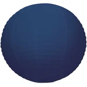 Lanterne Japonaise en Papier Bleu Nuit - 50 cm pas cher