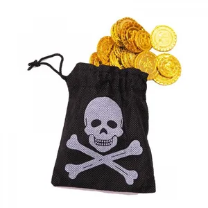 PARTY PRO Bourse pirate 50 pieces d or