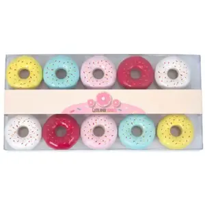 Guirlande lumineuse - PARTY PRO - Donuts - Multicolore - 10 LED - 1,60 m pas cher