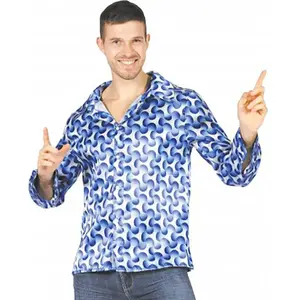 Chemise - PARTY PRO - Hypnotique - Bleu - Taille Unique - Mixte pas cher