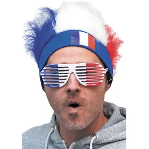 RueDeLaFete Lunettes Rayées Tricolores France pas cher