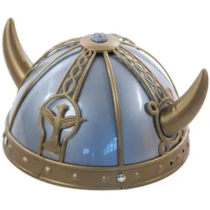 Comparateur de prix : Casque Viking Adulte - Gris avec Cornes - Accessoire de Déguisement po...