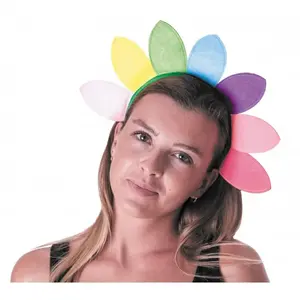 Comparateur de prix : NO NAME Serre-Tête - FLOWER POWER - Pétales de Fleur - Multicolore - Adulte - Femme