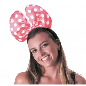 NO NAME SERRE-TÊTE MINNIE GROS NOEUD ROSE