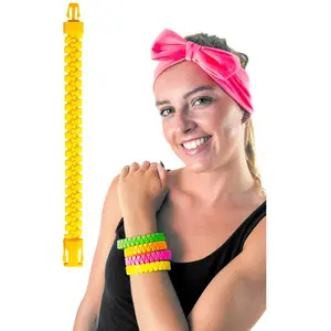 Bracelet Zip Jaune FluoVendu parruedelafete