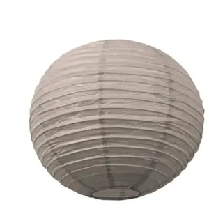 JOUR DE FETE Lanterne Japonaise en Papier Taupe - 50 cm pas cher