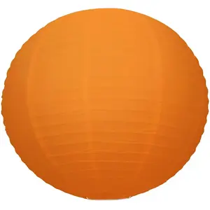 JOUR DE FETE Lanterne Japonaise en Papier Orange - 50 cm pas cher
