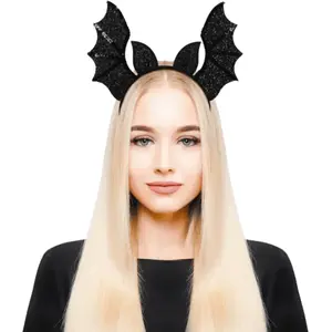 SERRE TÊTE HALLOWEEN - CHAUVE SOURIS - NOIR pas cher