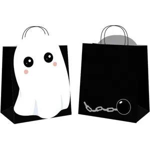 Comparateur de prix : Lot de 4 Sacs chasse aux bonbon, Fantôme