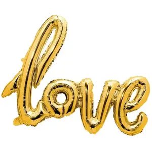 RueDeLaFete Ballon mylar Love 73 cm Or pas cher