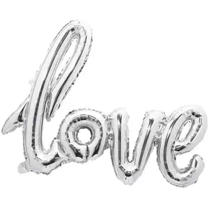 RueDeLaFete Ballon mylar Love 73 cm Argent pas cher