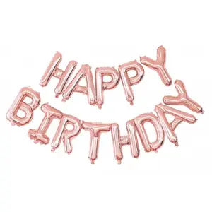 PARTYPRO Ballons aluminium Happy Birthday rose gold 305 x 35 cm