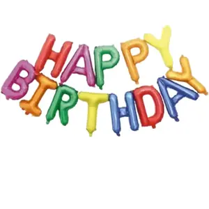 PartyPro Ballon Mylar Happy Birthday multicouleur pas cher