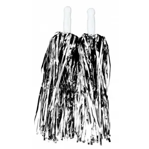 Lot de 2 Pompons éco (par 2), métallisé Argent