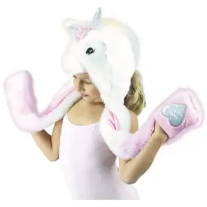 Comparateur de prix : RueDeLaFete Bonnet de Licorne enfant avec gants FETE-90851