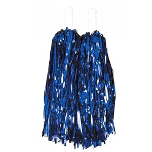 Lot de 2 Pompons éCO (par 2), métallisé Bleu