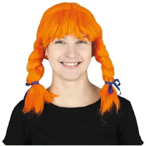Comparateur de prix : Perruque Fifi Couettes femme orange