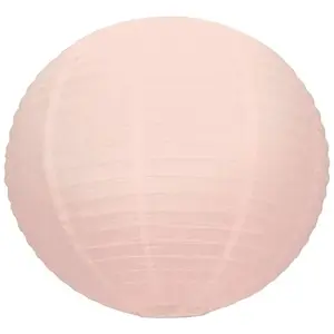 Lanterne japonaise en papier rose vintage - 50 cm pas cher