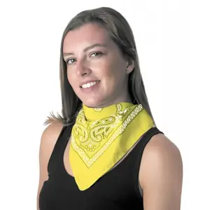 Bandana Jaune à motifs noirs