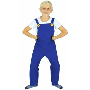 RueDeLaFete Salopette bleue 7/9 ans pas cher