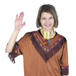 Comparateur de prix : Collier d'indien avec plumes FETE-3331000