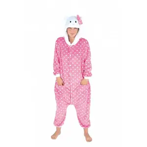 RueDeLaFete Combinaison kigurumi chat rose adulte pas cher