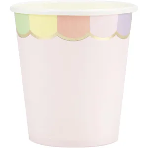 Comparateur de prix : PartyPro Gobelets Festonnes 200ml Rose Pastel X 8