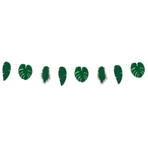 RueDeLaFete Guirlande feuilles tropicales 3m pas cher