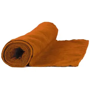 RueDeLaFete Chemin de table velours côtelé 30 cm x 3 mètres Terracotta pas cher
