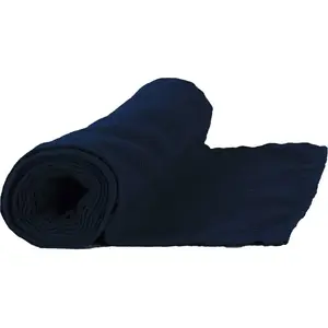 RueDeLaFete Chemin de table velours côtelé 30 cm x 3 mètres Bleu nuit pas cher