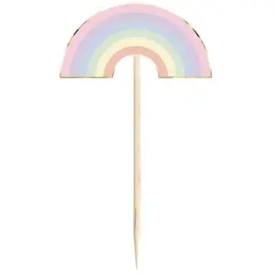 RueDeLaFete 10 pics à cocktail baby licorne arc-en-ciel 10x5cm - partypro 913acp pas cher
