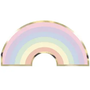 RueDeLaFete Sachet de 16 Serviettes Arc en Ciel pas cher