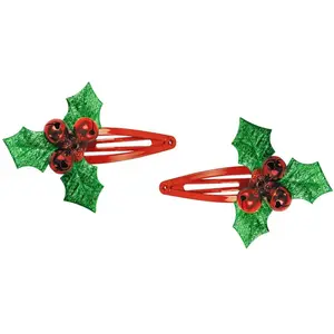 Comparateur de prix : PartyPro Lot de 2 barettes Houx avec clochettes