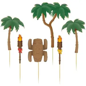 PARTYPRO Set de 6 décorations pour gâteau aventurier pas cher