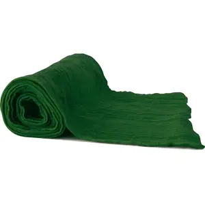 PARTY PRO Chemin de table voile de coton 30 cm x 3 mètres vert empire FETE-908318 pas cher