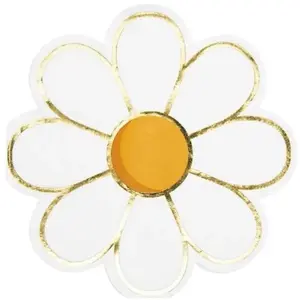 RueDeLaFete Sachet de 16 Serviettes Marguerite pas cher